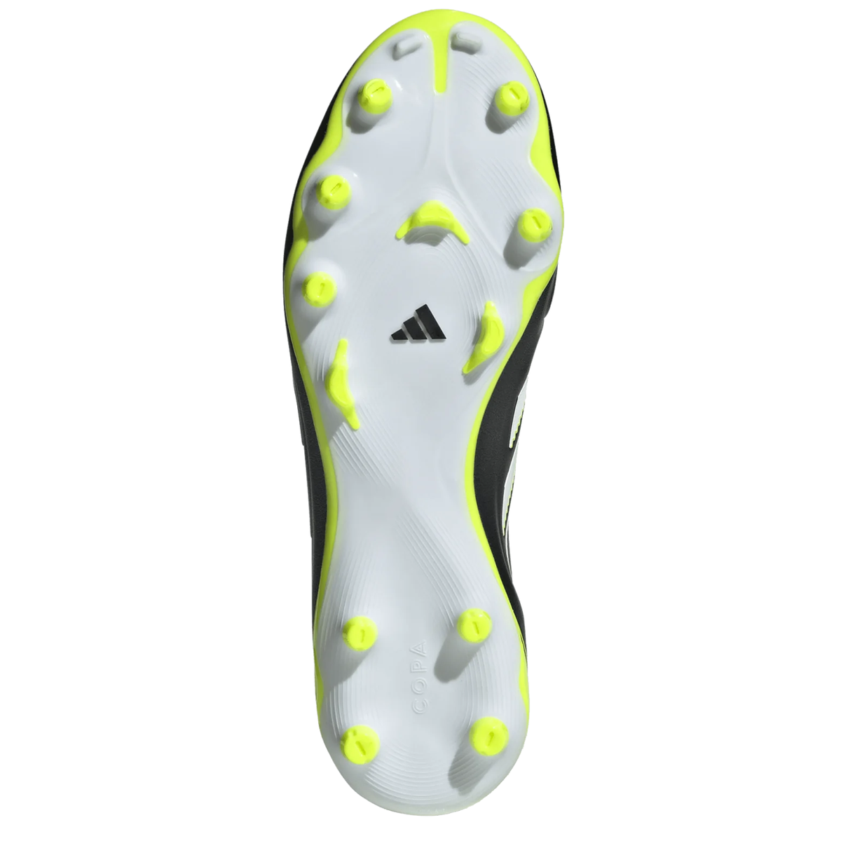 adidas Copa Pure III League FG/MG Soccer Cleats (Black/Lucid Lemon)