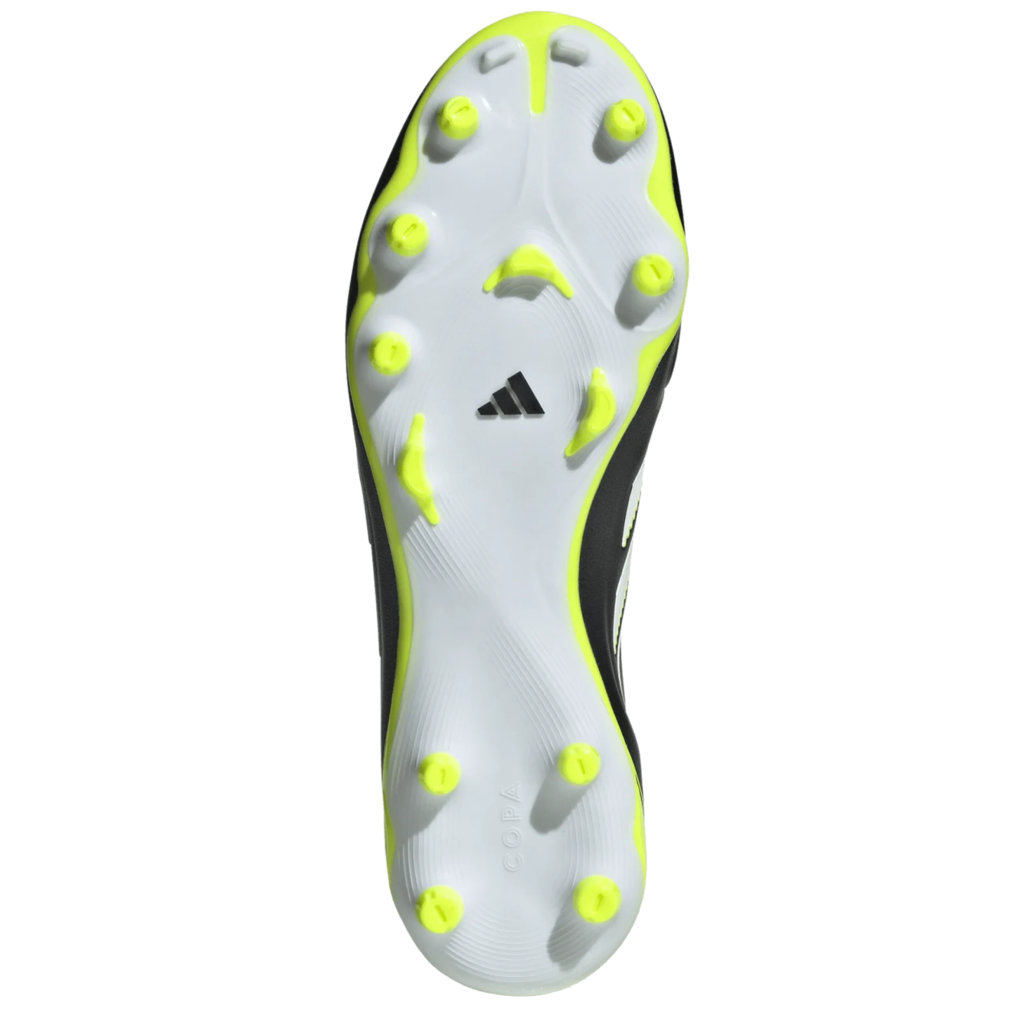 adidas Copa Pure III League FG/MG Soccer Cleats (Black/Lucid Lemon)