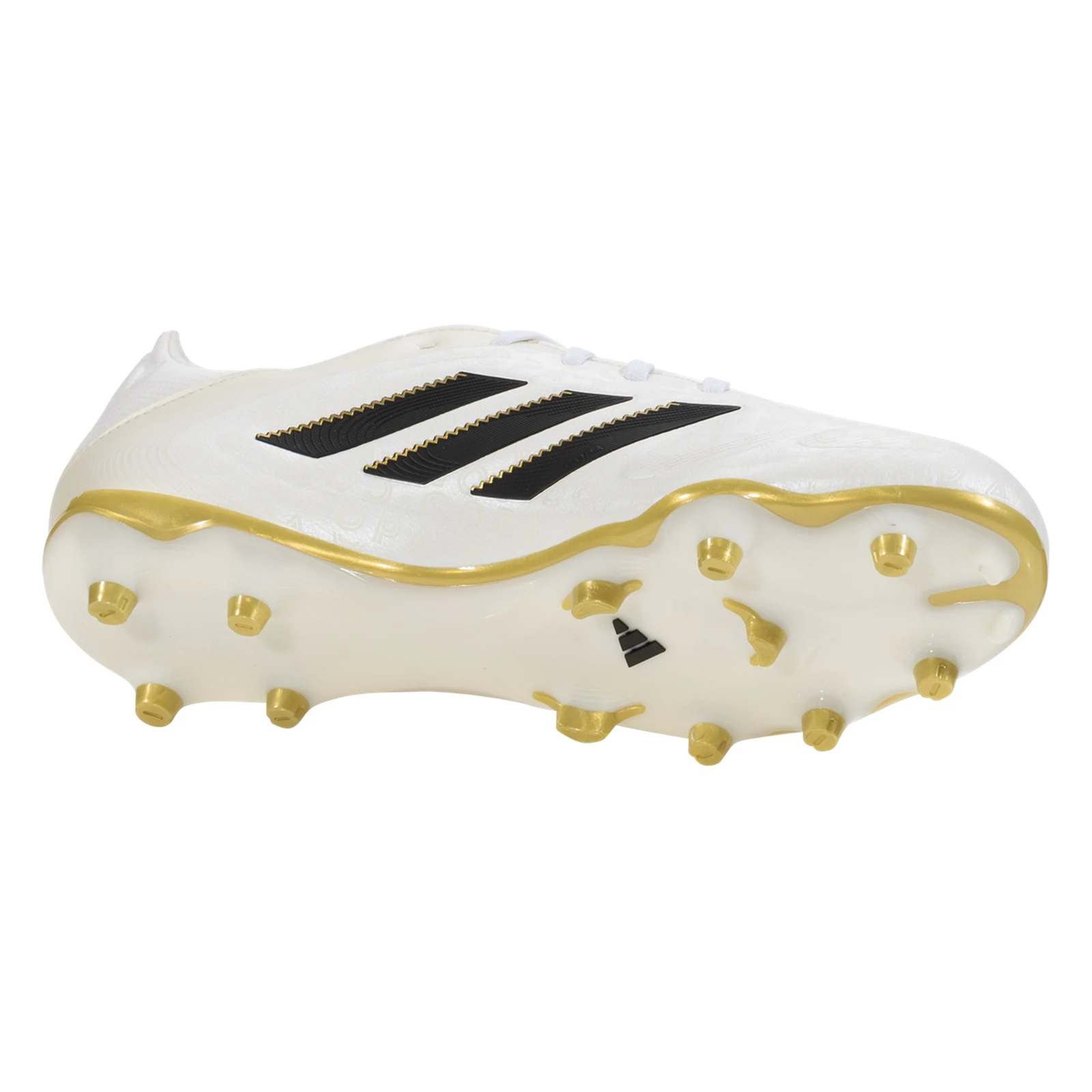 adidas Copa Pure III League Firm Ground Multi Ground Soccer Cleats (Zero Metallic/Black/Gold Metallic)