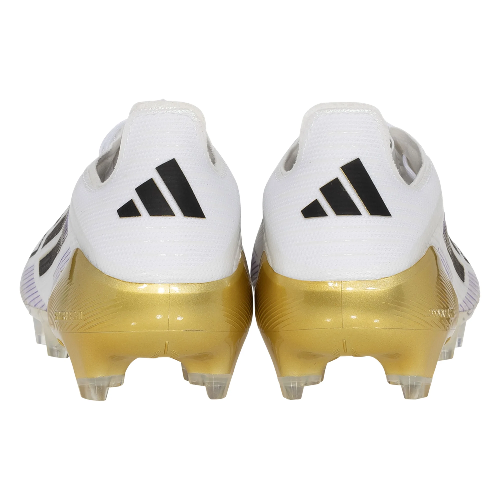 adidas F50 Elite Firm Ground Soccer Cleats (White/Black/Gold Metallic)