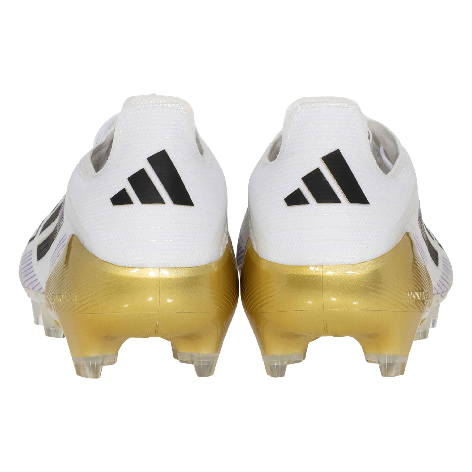 adidas F50 Elite Firm Ground Soccer Cleats (White/Black/Gold Metallic)