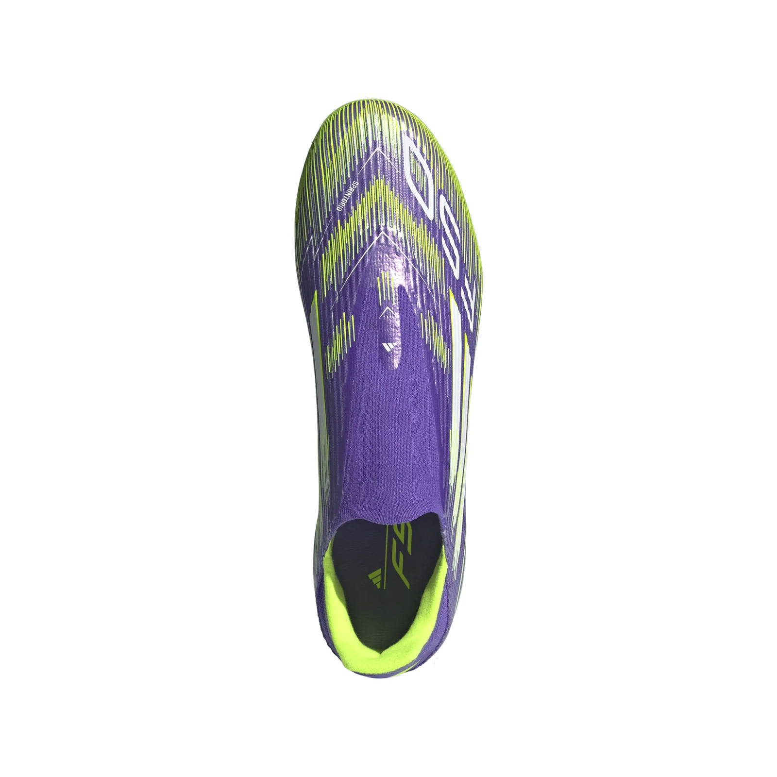 adidas F50 League Laceless FG/MG Soccer Cleats (Purple Rush/Lucid Lemon)