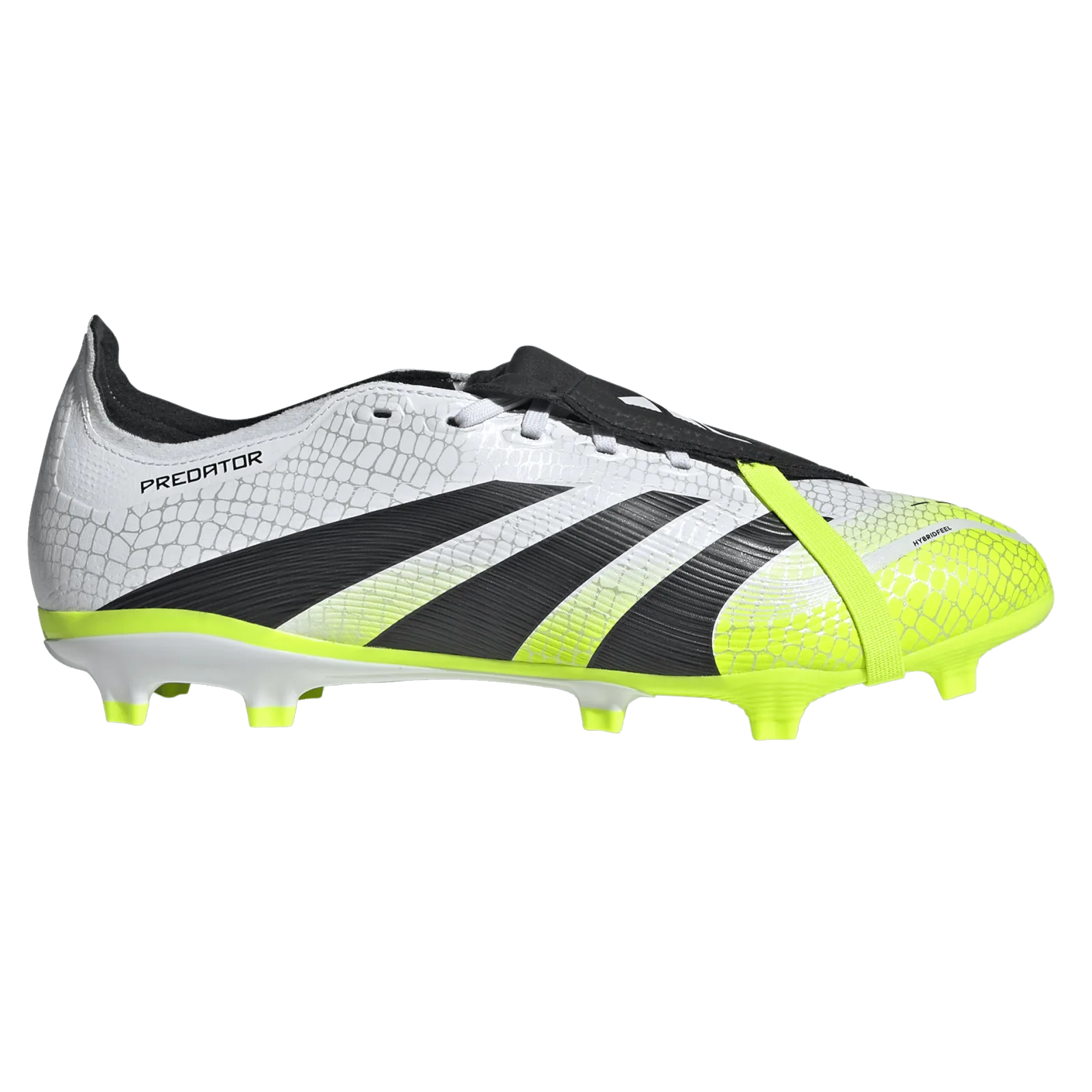 adidas Predator League FT FG/MG Soccer Cleats (White/Lucid Lemon)