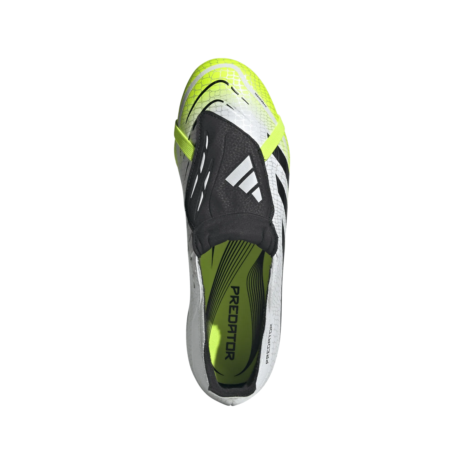 adidas Predator League FT FG/MG Soccer Cleats (White/Lucid Lemon)