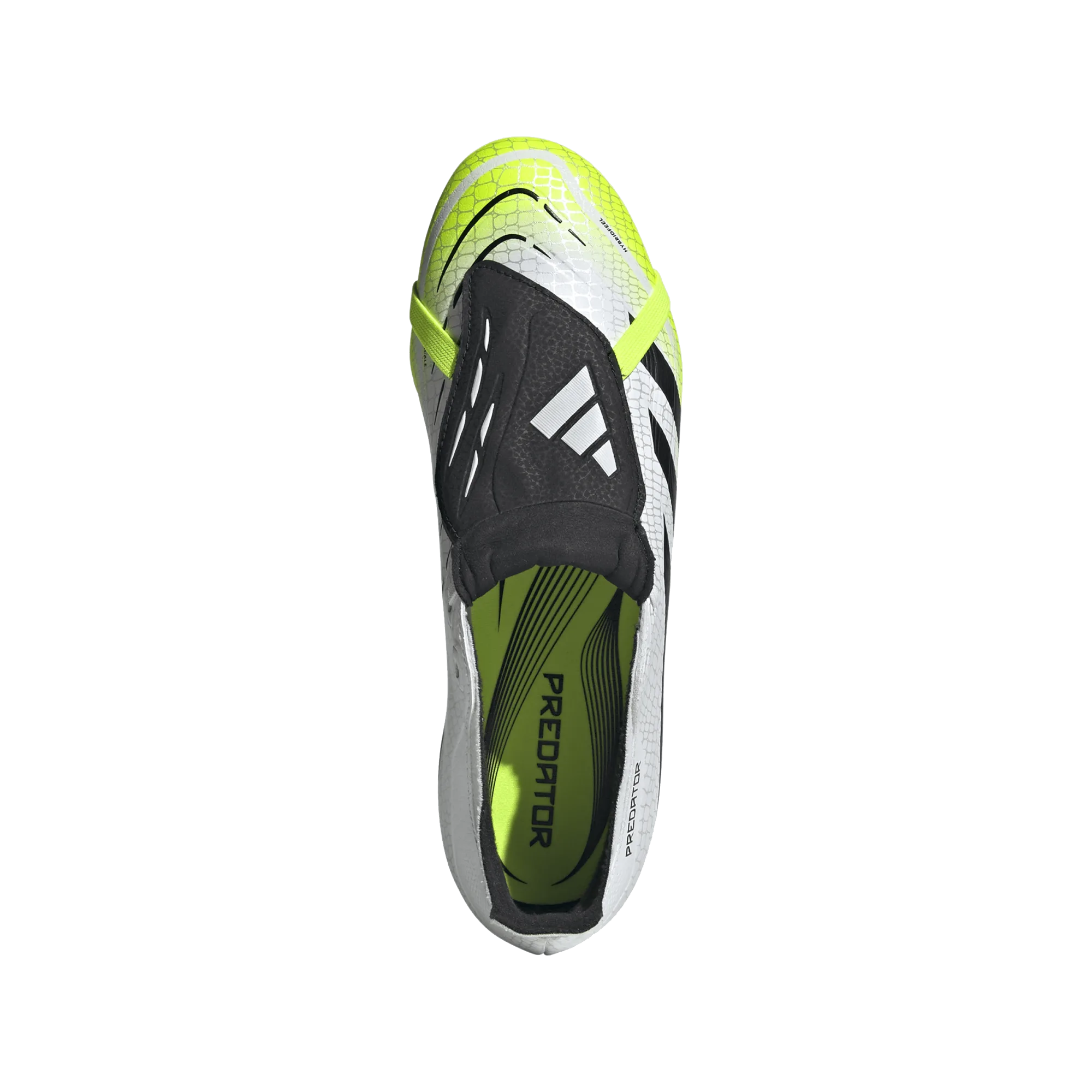 adidas Predator League FT FG/MG Soccer Cleats (White/Lucid Lemon)
