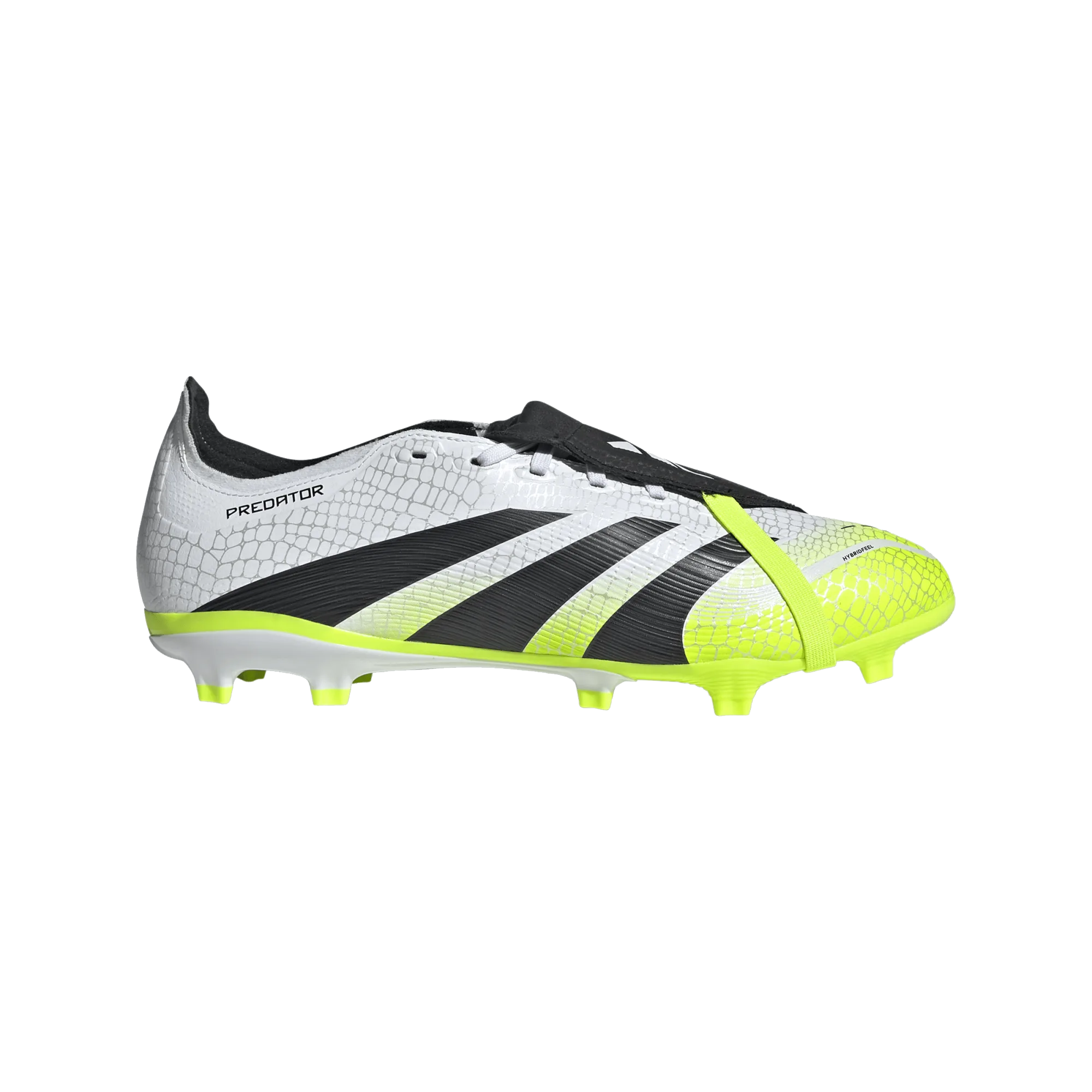 adidas Predator League FT FG/MG Soccer Cleats (White/Lucid Lemon)
