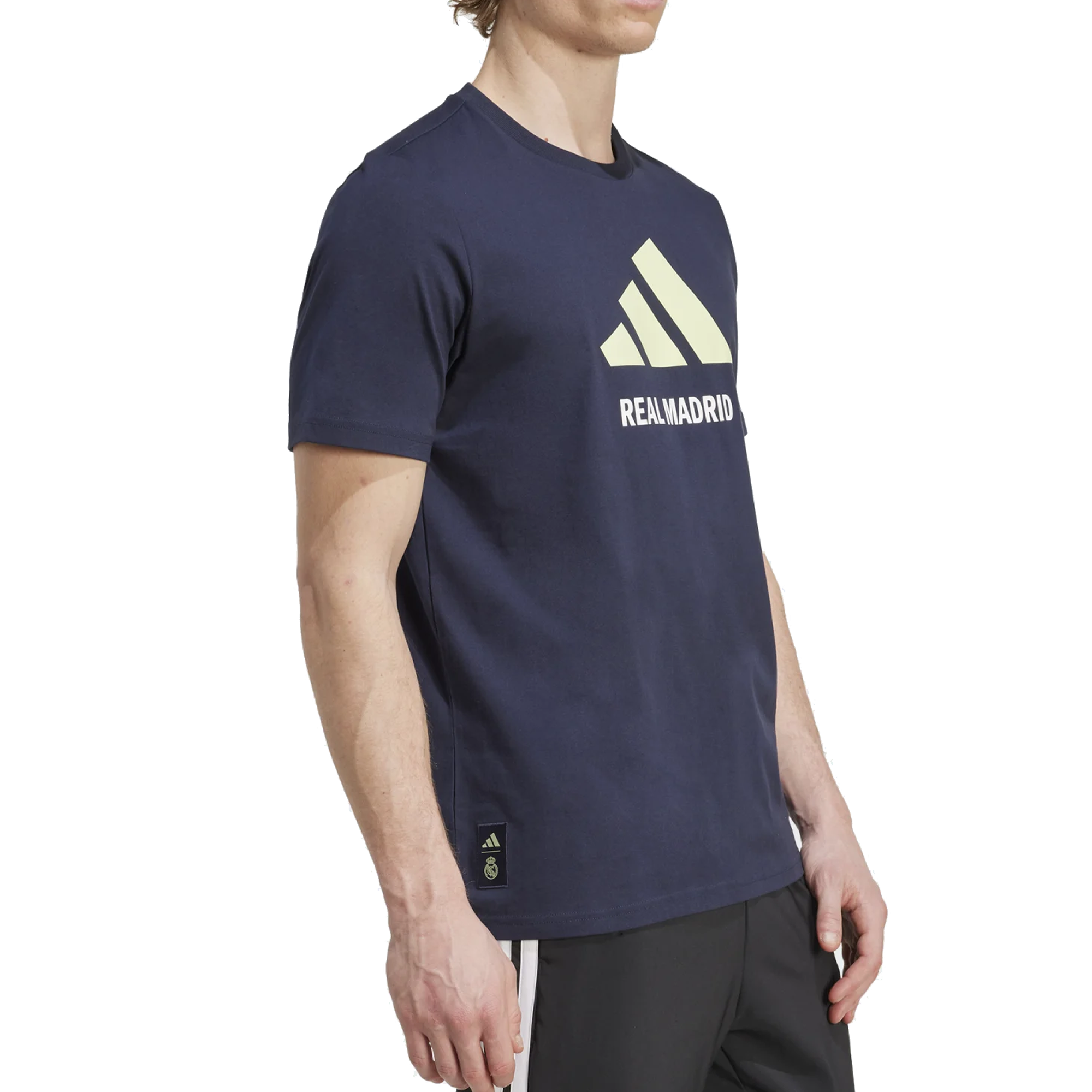 adidas Real Madrid Letter Logo T-Shirt (Legend Ink)