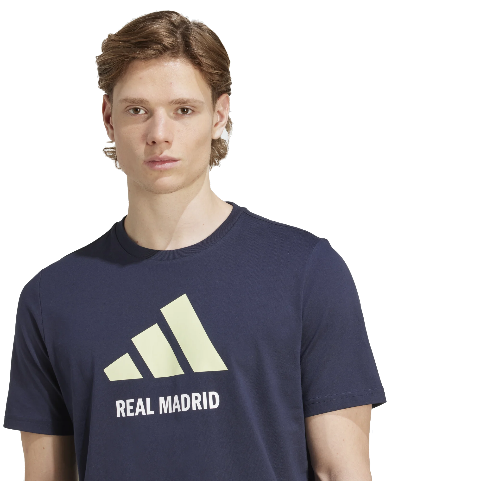 adidas Real Madrid Letter Logo T-Shirt (Legend Ink)