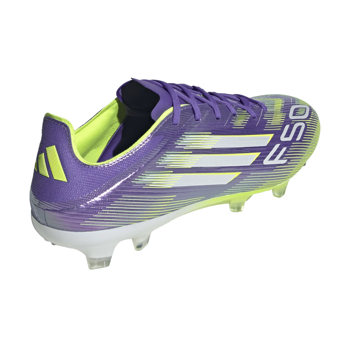 adidas F50 Pro FG Soccer Cleats (Purple Rush/Lucid Lemon)