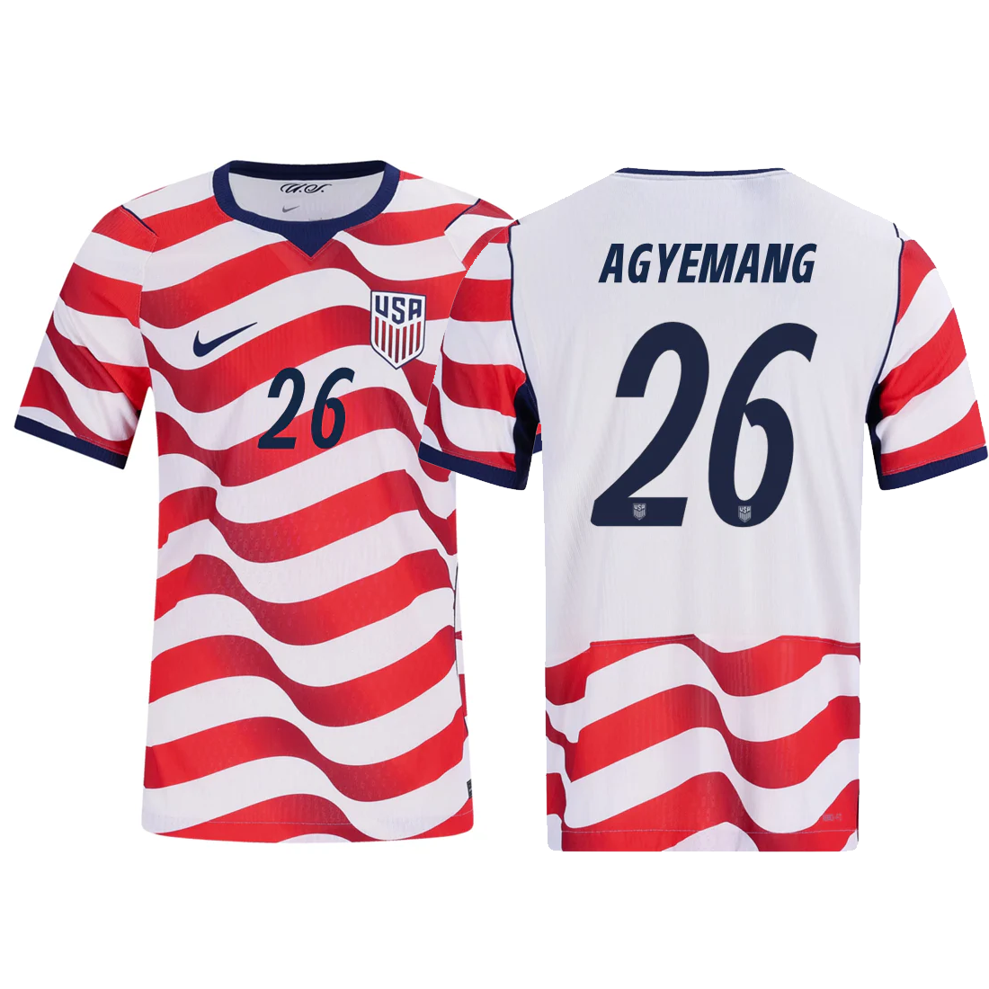 Nike Mens Agyemang United States Match Authentic Home Jersey 2026 (Sail/Midnight Navy)