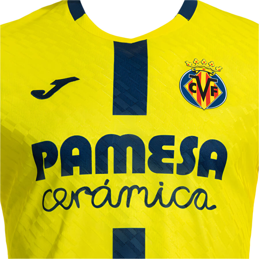Joma Men's Villarreal CF Home Jersey 25/26 (Yellow/Navy)