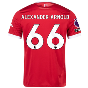 Nike Liverpool Alexander-Arnold Home Jersey w/ EPL + No Room For Racism Patches 23/24 (Red/White)