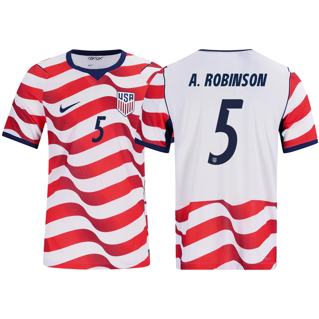 Nike Mens A. Robinson United States Match Authentic Home Jersey 2026 (Sail/Midnight Navy)