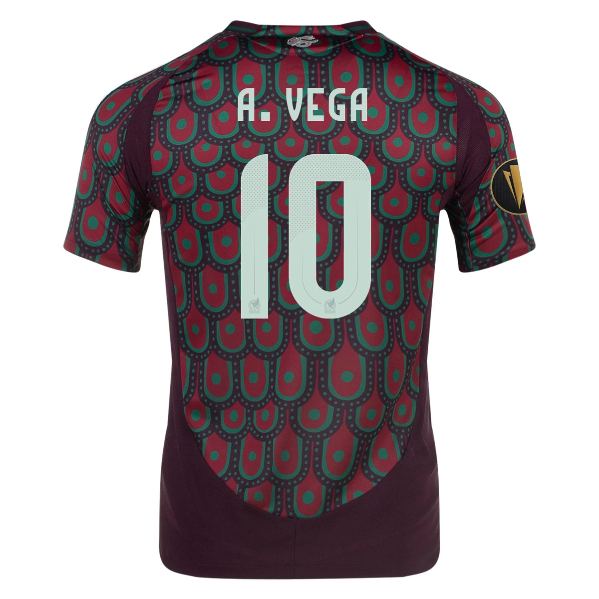 adidas Alexis Vega Mexico Authentic Home Jersey 24/25 w/ Gold Cup 2025 Patches (Multicolor)