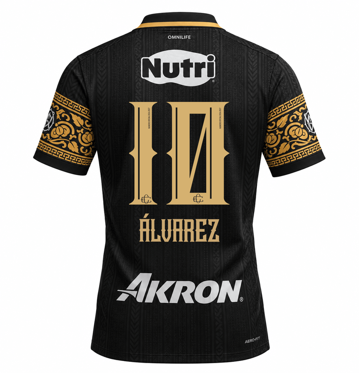 Nike Men's Chivas Guadalajara Efraín Álvarez Match Authentic Third Jersey 26/27 (Black/Truly Gold)