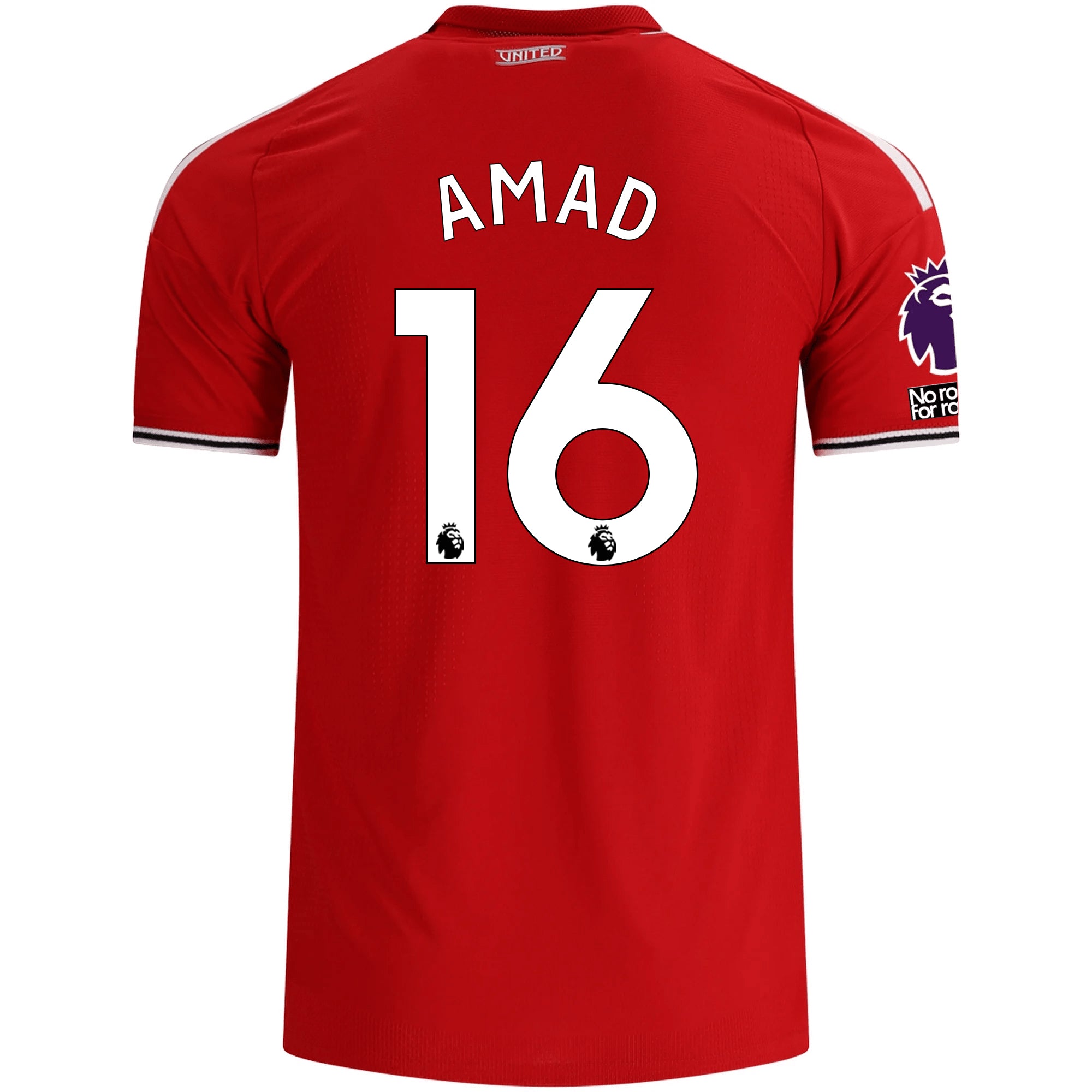 adidas Manchester United Authentic Amad Diallo Home Jersey w/ EPL + No Room For Racism Patches 26/27 (Red)