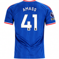 adidas Mens Manchester United Harry Amass Away Jersey w/ EPL + No Room For Racism Patches 26/27 (Blue)