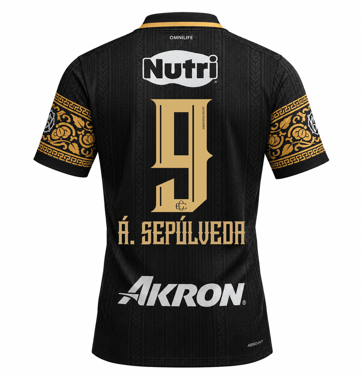 Nike Men's Chivas Guadalajara Ángel Sepúlveda Match Authentic Third Jersey 26/27 (Black/Truly Gold)