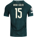 adidas Men's Real Madrid Arda Güler Match Authentic Away Jersey w/ Champions League Patches 26/27 (Green)