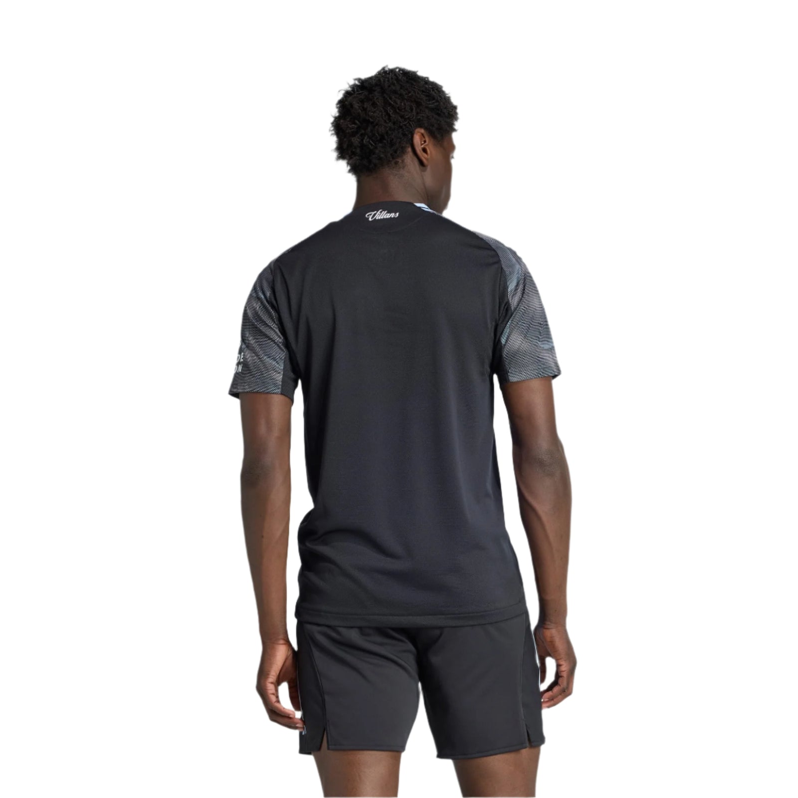 adidas Aston Villa 25/26 Authentic Away Jersey (Black/Global Blue)