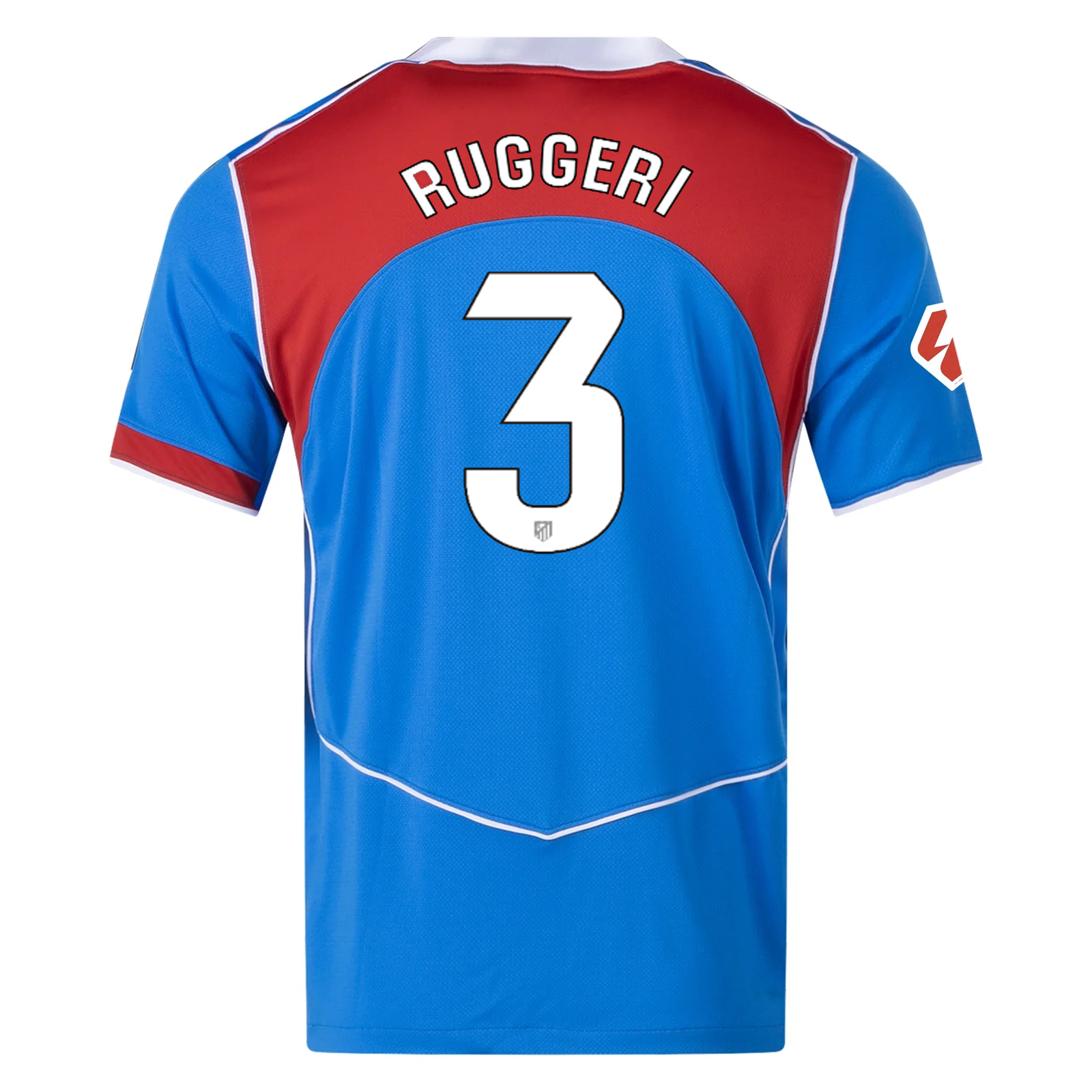 Nike Men's Atletico Madrid Matteo Ruggeri T90 Third Jersey La Liga Patch 25/26 (Photo Blue/Sport Red)