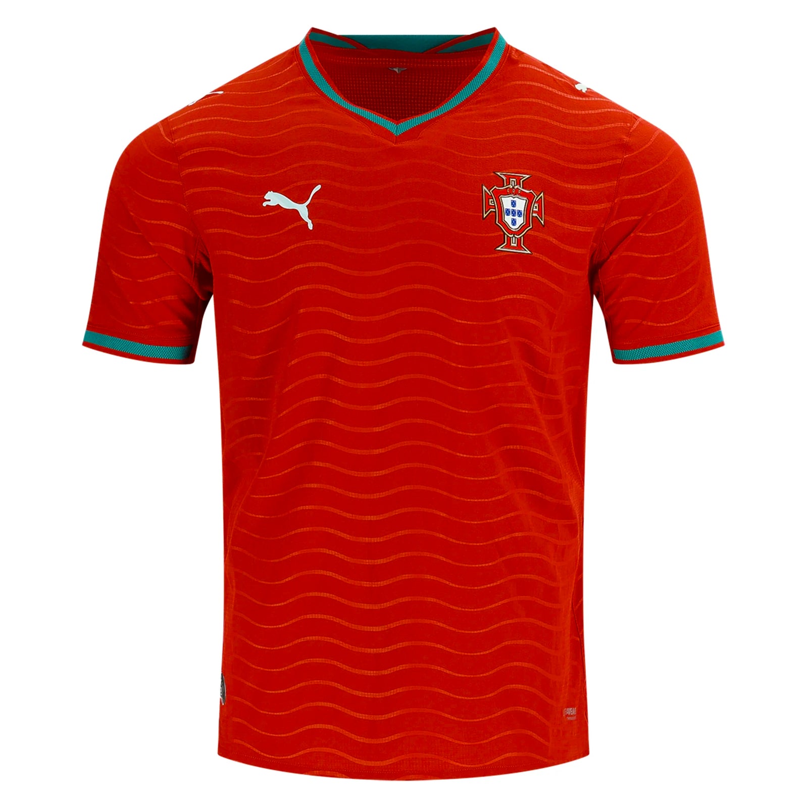 Puma Portugal Authentic Player Version Home 2026 World Cup Jersey (Red/Green Lagoon)