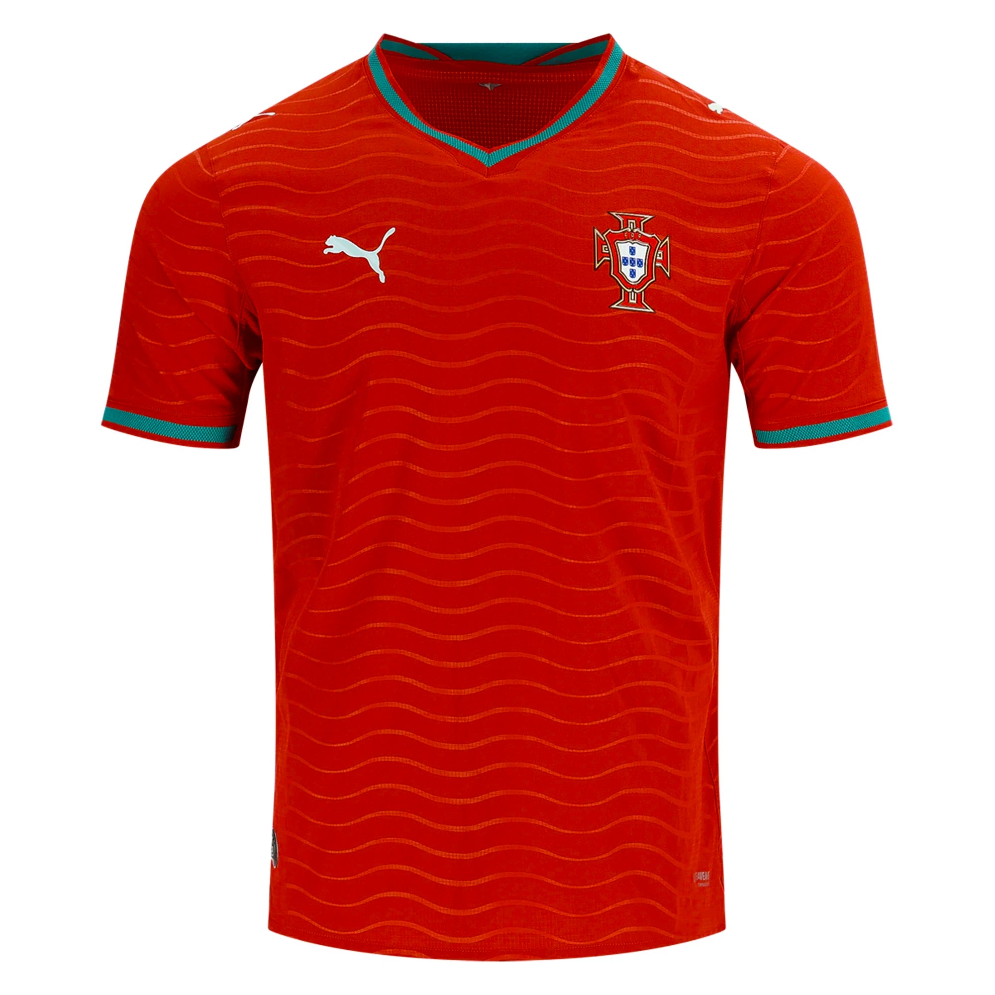 Puma Portugal Authentic Player Version Home 2026 World Cup Jersey (Red/Green Lagoon)