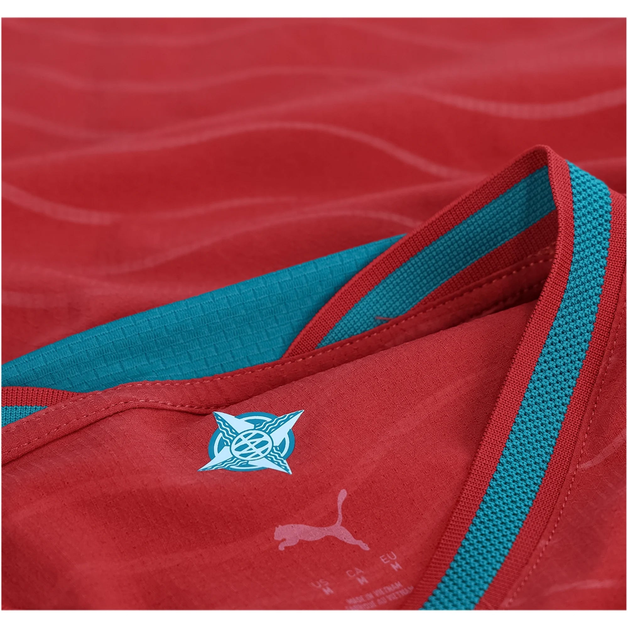 PUMA Portugal Cristiano Ronaldo Authentic Player Version Home 2026 World Cup Jersey (Red/Green Lagoon)