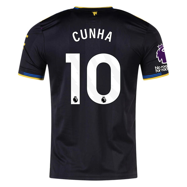 adidas Cunha Men's Manchester United Authentic Third Jersey