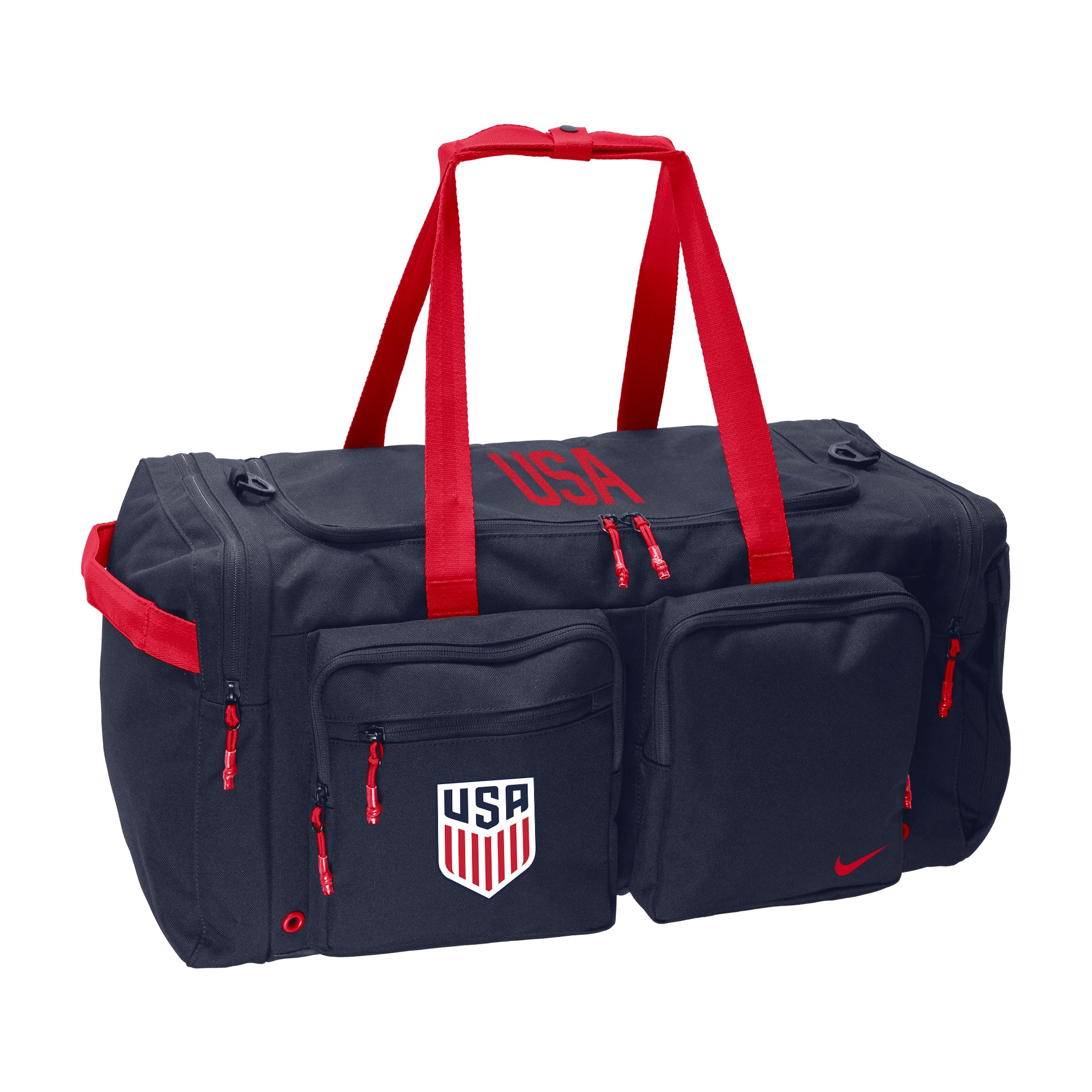 Nike USA Utility Power Duffel Bag (College Navy/Red)