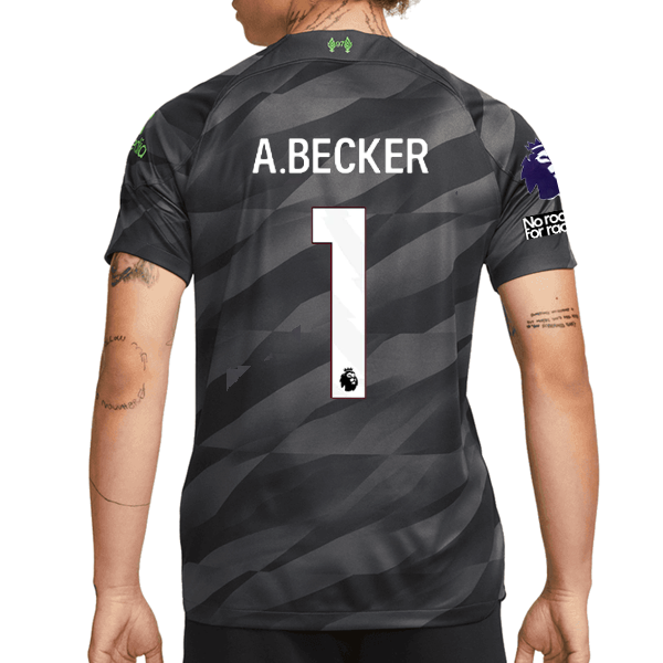 Alisson Becker Liverpool FC Nike Men's 2023/24 Black Goalkeeper Stadium Premier League Jersey, S