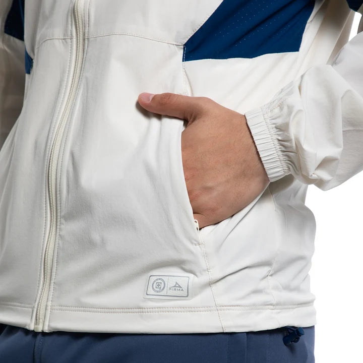 Pirma Men's Cruz Azul Windbreaker Jacket (White/Blue)