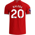 adidas Manchester United Authentic Carlos Baleba Home Jersey w/ EPL + No Room For Racism Patches 26/27 (Red)