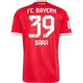 adidas Mens Bayern Munich Bara Sapoko Ndiaye Home Jersey w/ Bundesliga Champion Patch 26/27 (Red)