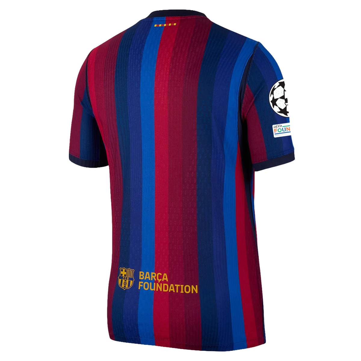 Nike Mens FC Barcelona Match Authentic Home Jersey w/ Champions League Patches 26/27 (Deep Garnet/Void Blue)