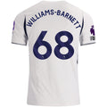 Nike Mens Tottenham Hotspur Luca Williams-Barnett Home Jersey w/ EPL + No Room For Racism 26/27 (White)