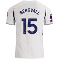 Nike Mens Tottenham Hotspur Lucas Bergvall Home Jersey w/ EPL + No Room For Racism 26/27 (White)
