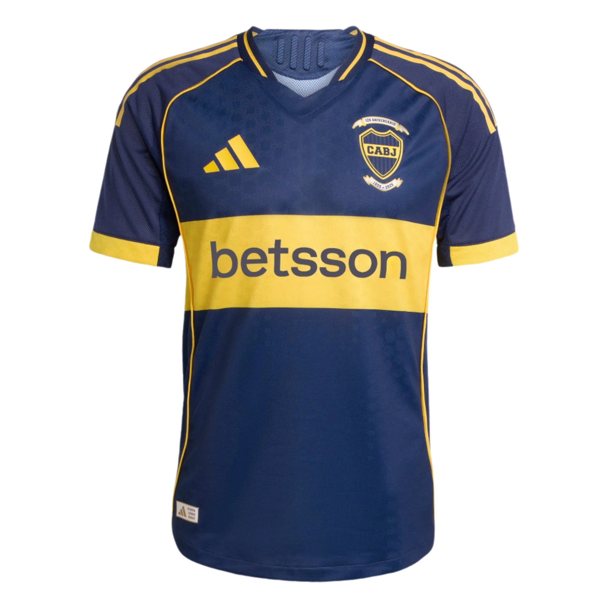 adidas Men's Boca Juniors Authentic Home Jersey 25/26 (Indigo/Gold)