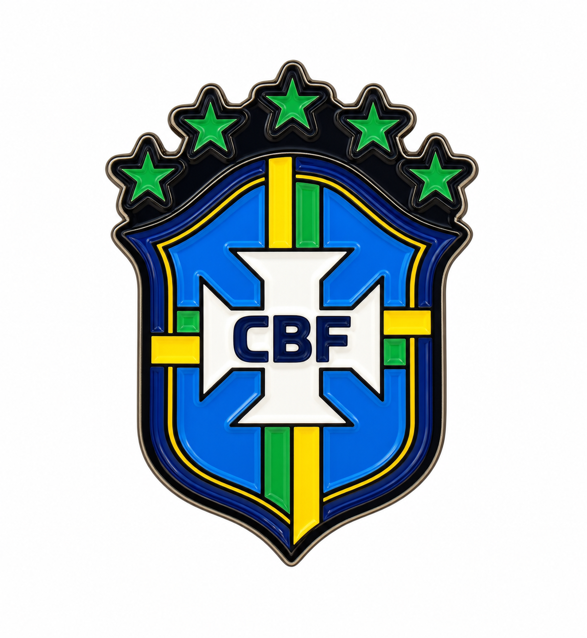 Brazil CBF National Team Logo Enamel Pin