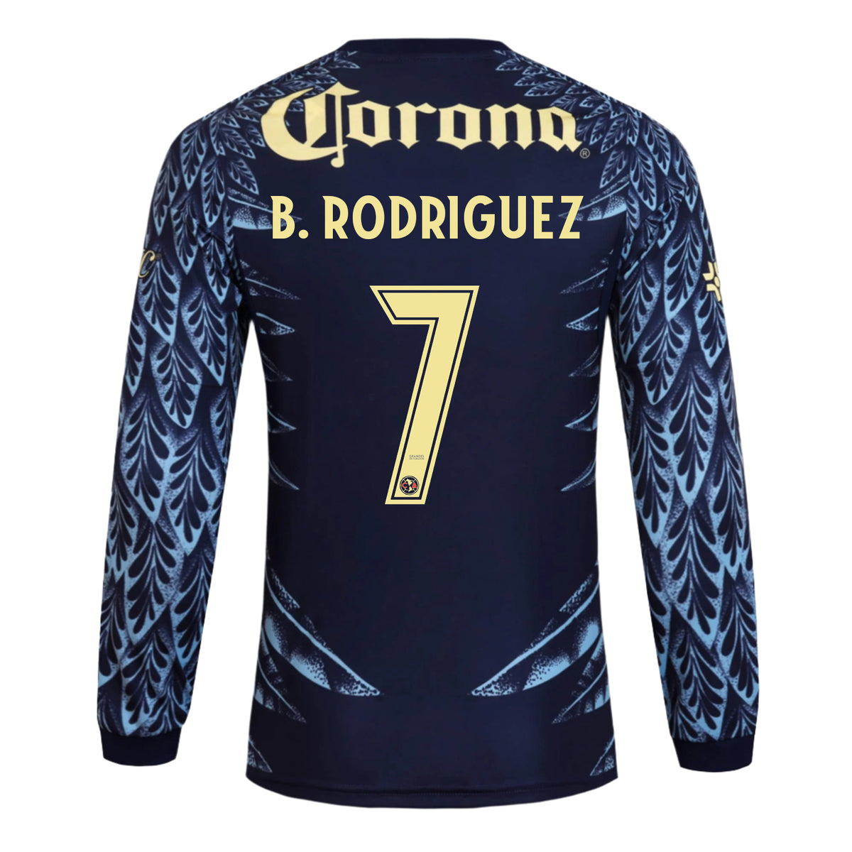 adidas B. Rodriguez Club América 25/26 Away Long Sleeve Jersey (Blue)