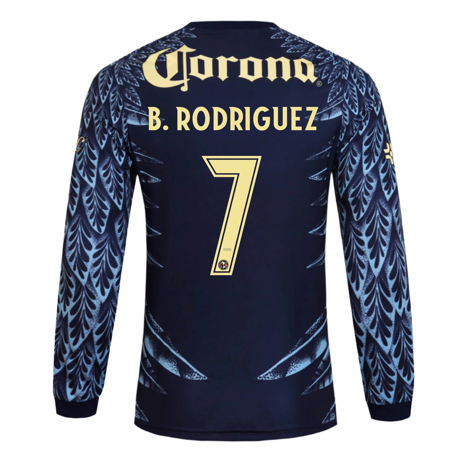 adidas B. Rodriguez Club América 25/26 Away Long Sleeve Jersey (Blue)
