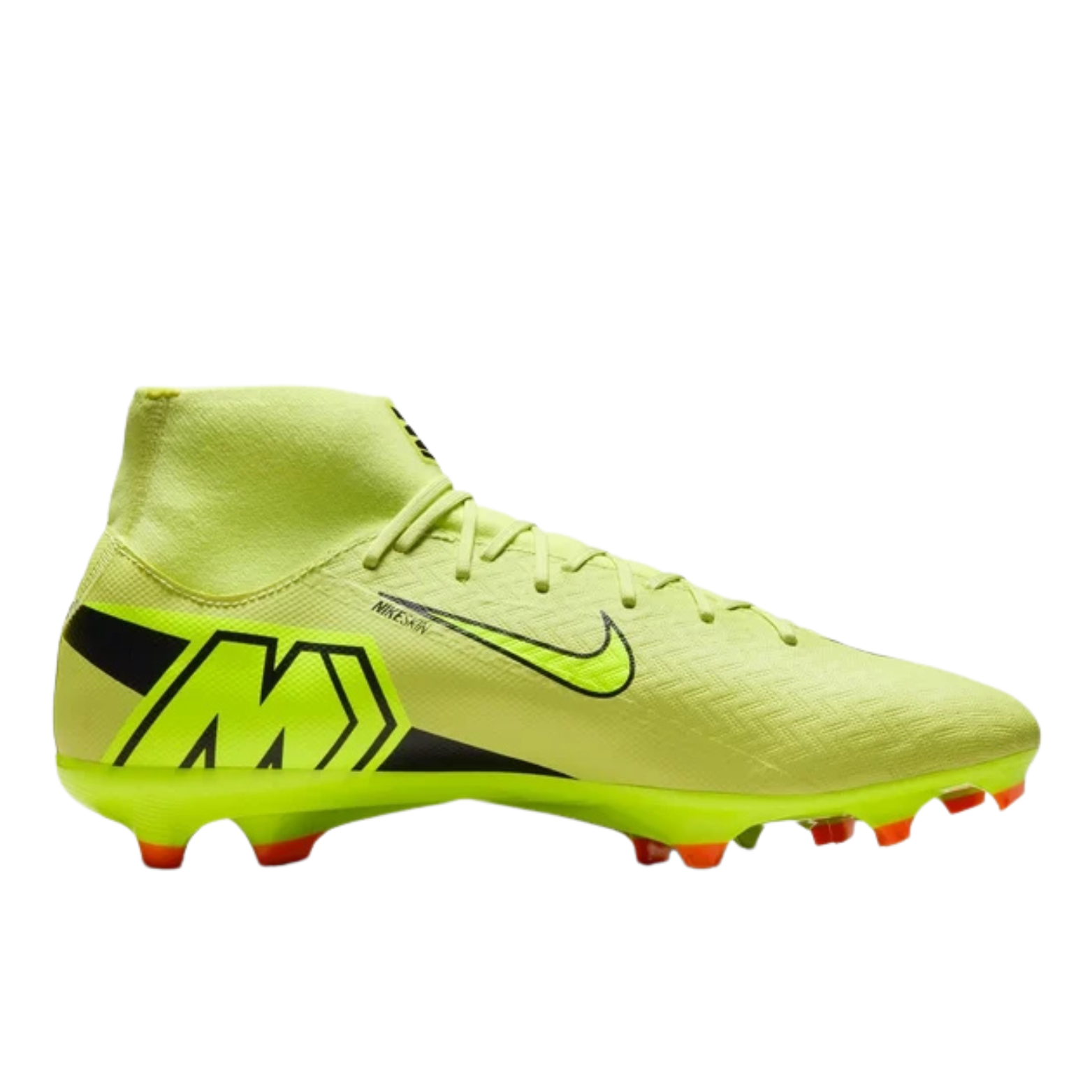 Nike Zoom Superfly 10 Academy Firm Ground/Multi Ground Soccer Cleats (Limelight/Volt-Hyper Crimson)