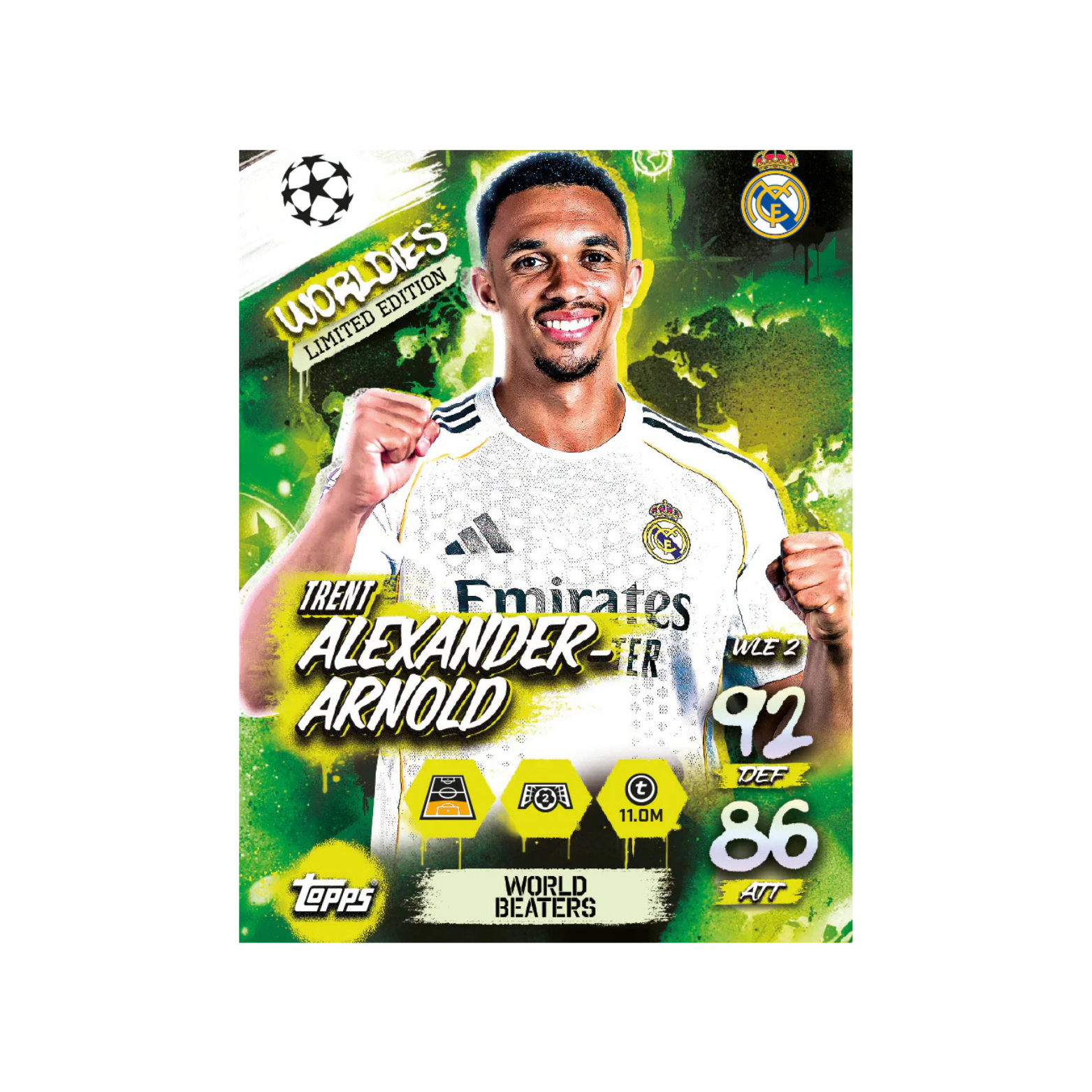 Topps Match Attax 25/26 World Beaters Booster Tin #1 (28 Cards + 3 Limited Edition)