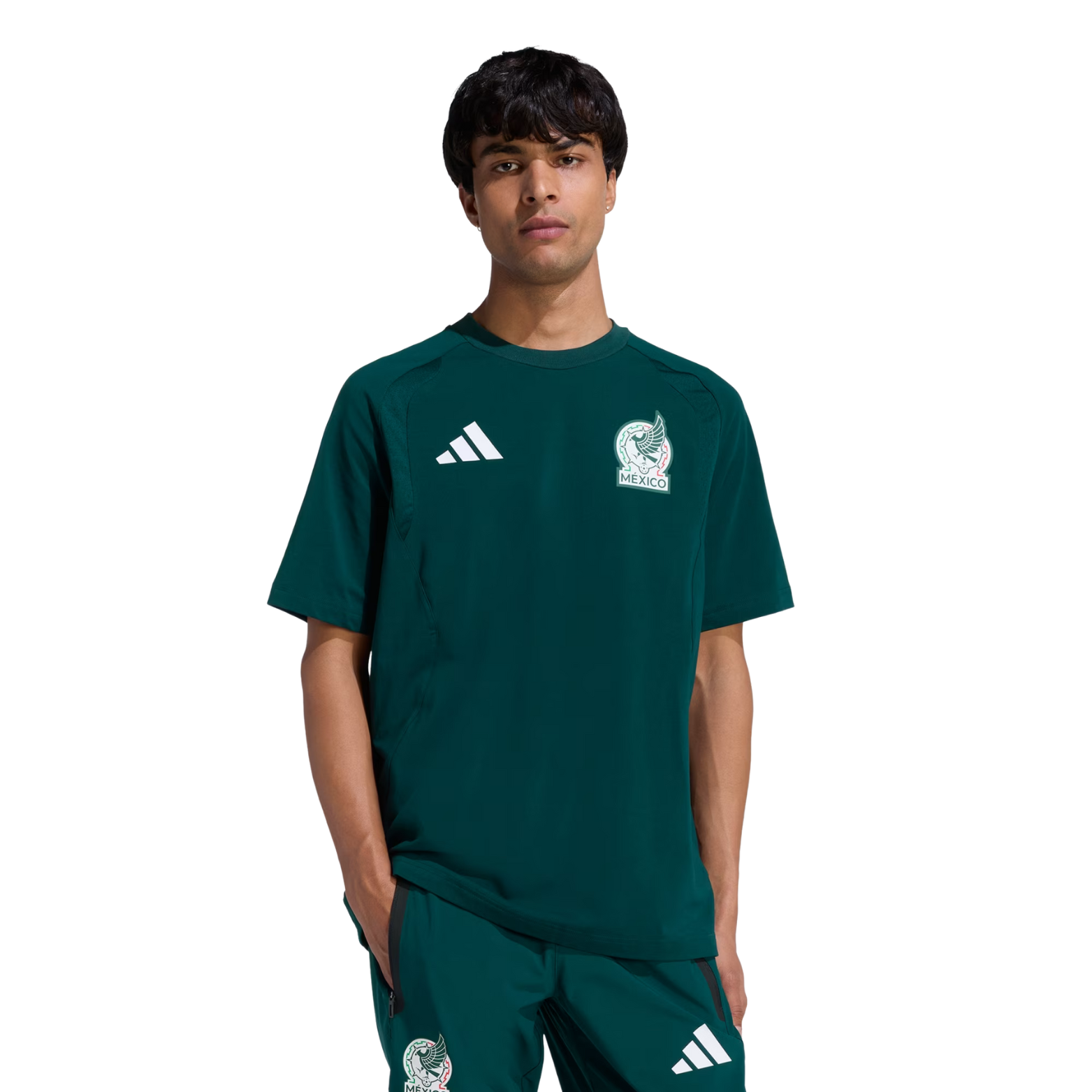 adidas Mexico 2026 Tiro Travel T-Shirt (Green)