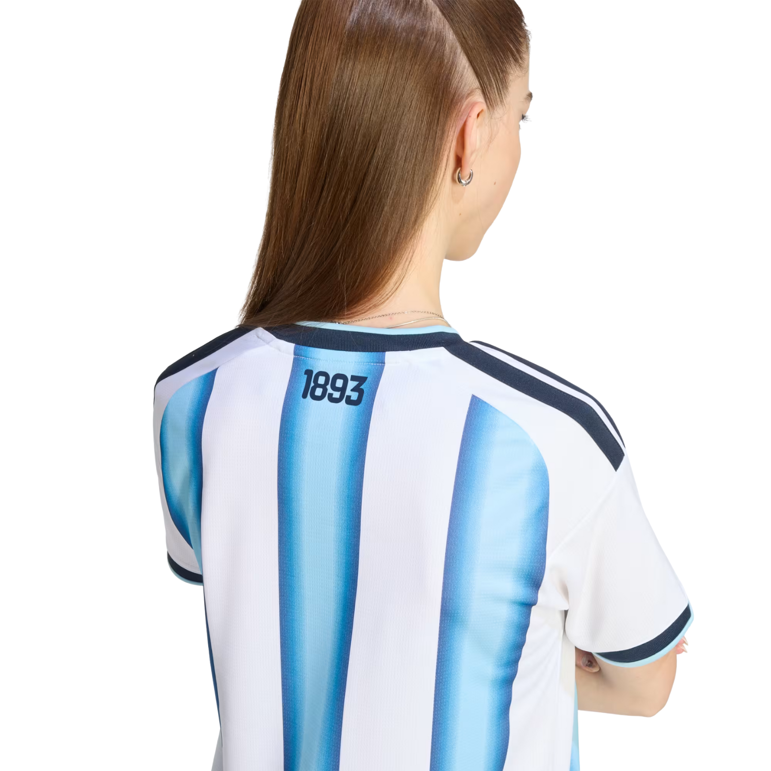 adidas Women’s Argentina 2026 Home World Cup Jersey (White/Icey Blue/Light Blue)