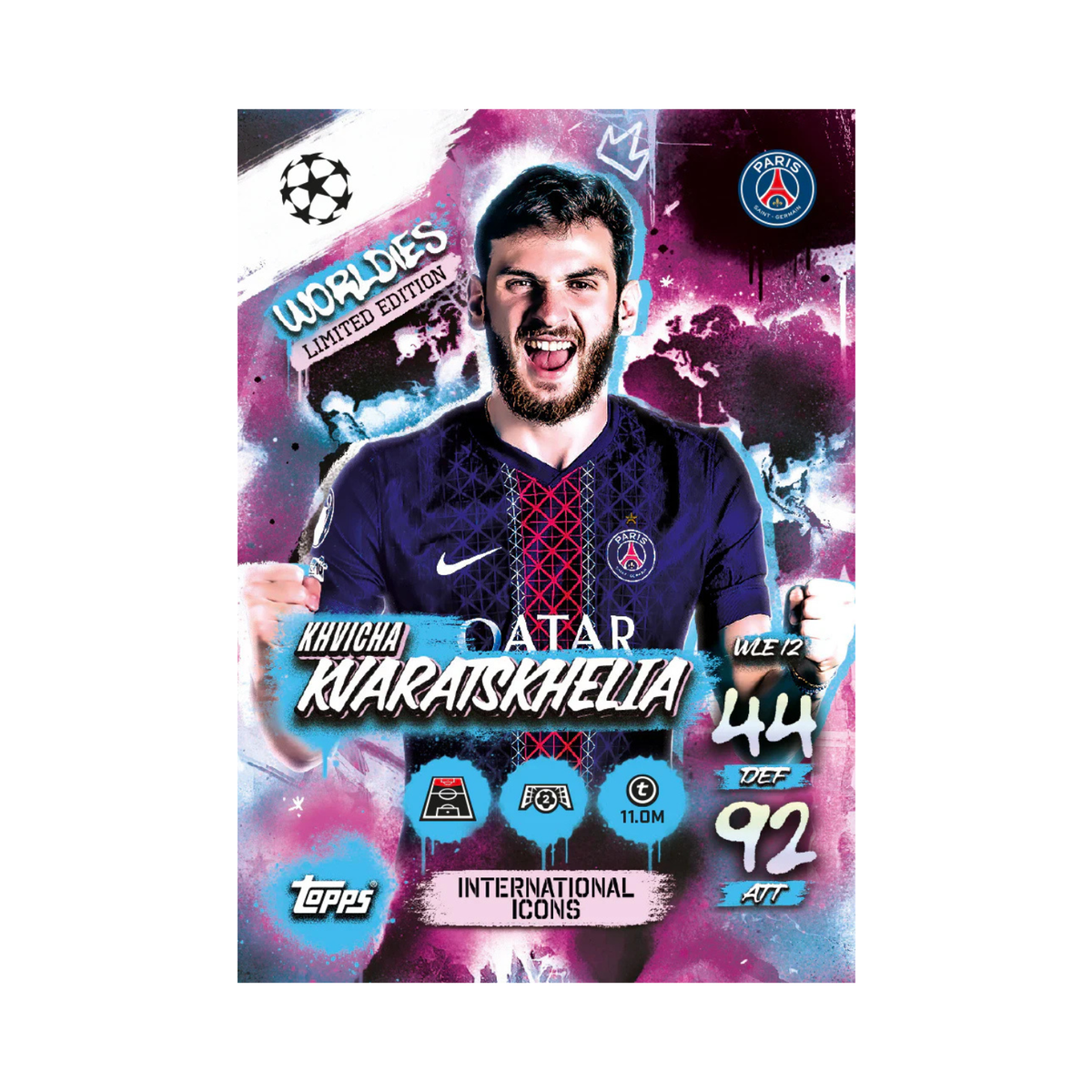 Topps Match Attax 25/26 International Icons Booster Tin #4 (28 Cards + 3 Limited Edition)