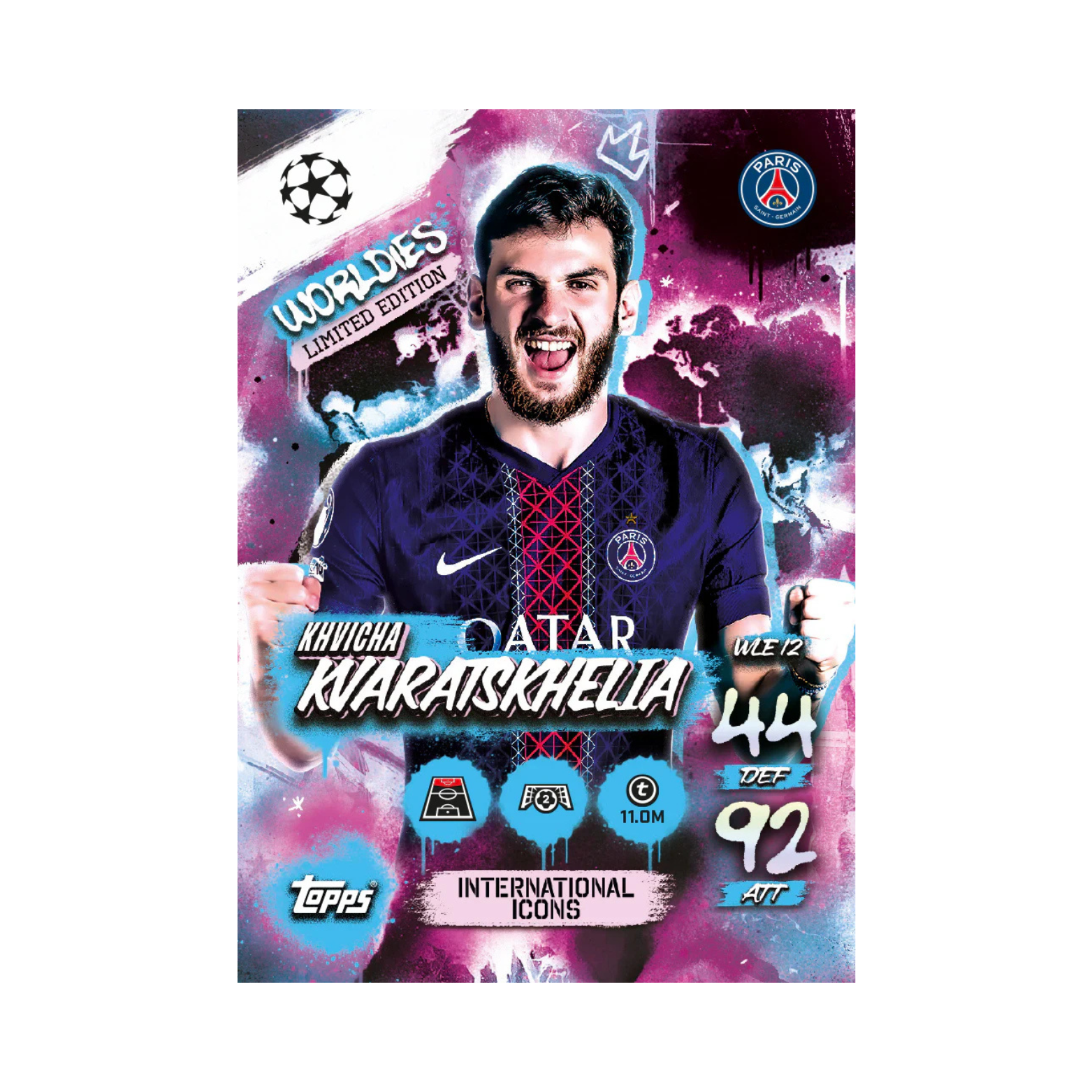 Topps Match Attax 25/26 International Icons Booster Tin #4 (28 Cards + 3 Limited Edition)