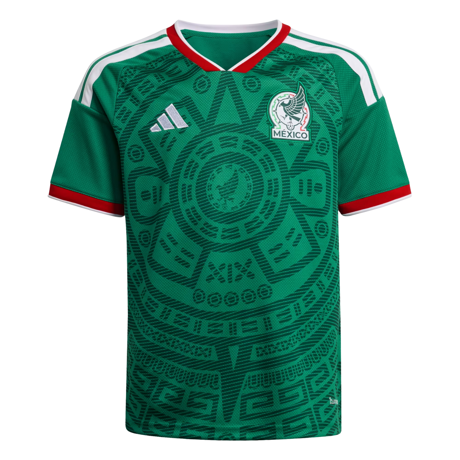 adidas Youth Mexico 2026 Home World Cup Jersey (Bold Green)