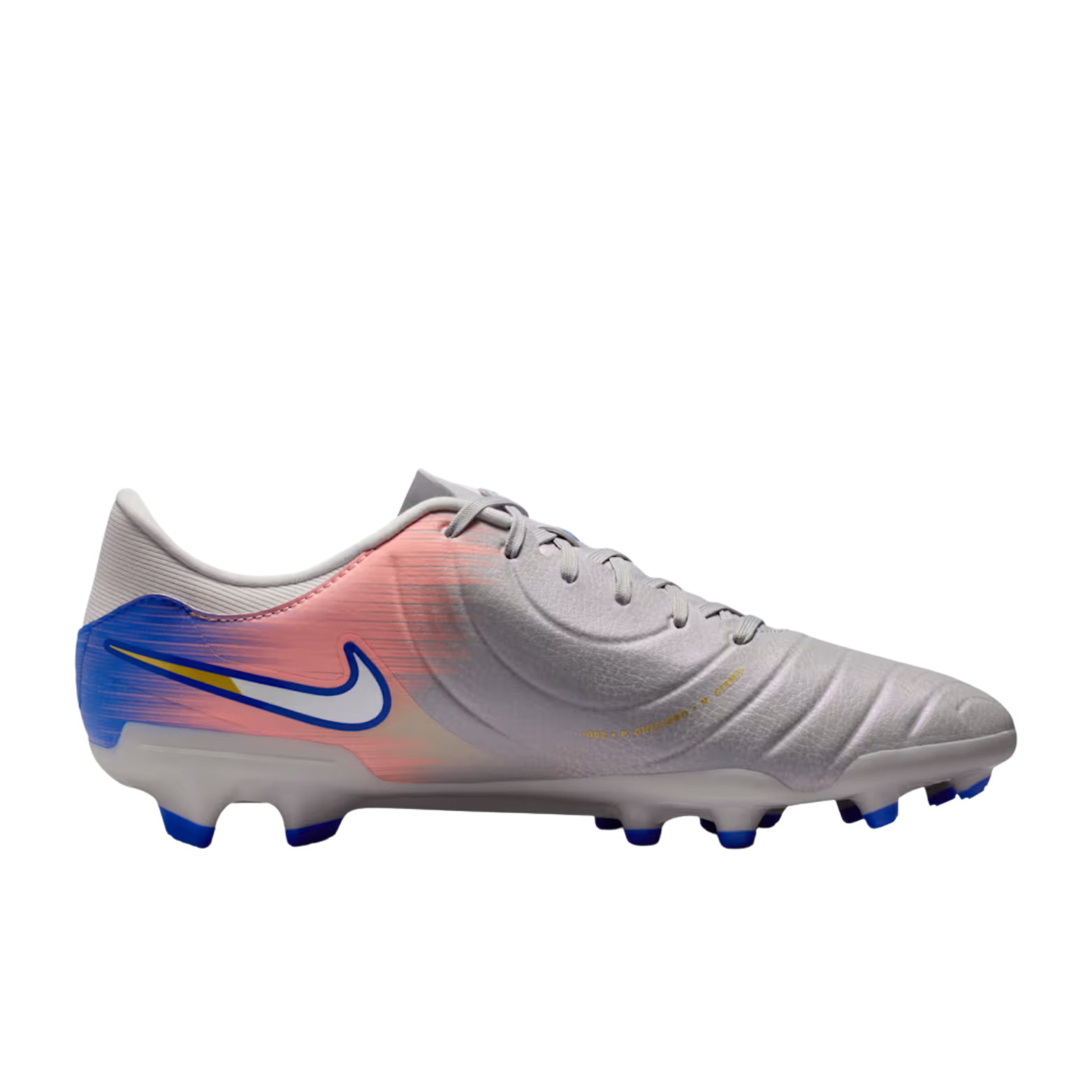 Nike Legend 10 Academy NU2 Firm Ground/Multi Ground Soccer Cleats (Vast Grey/Racer Blue)