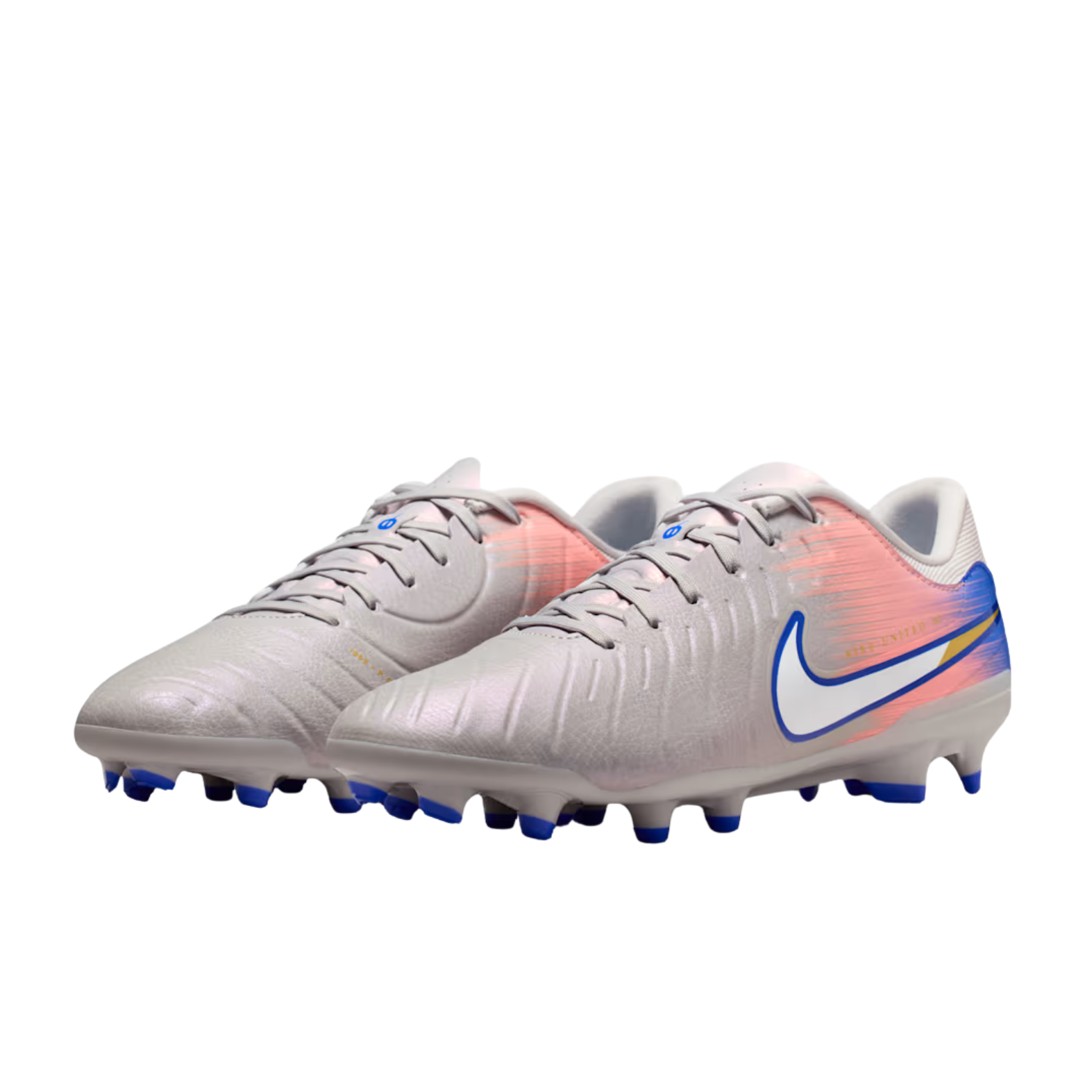 Nike Legend 10 Academy NU2 Firm Ground/Multi Ground Soccer Cleats (Vast Grey/Racer Blue)